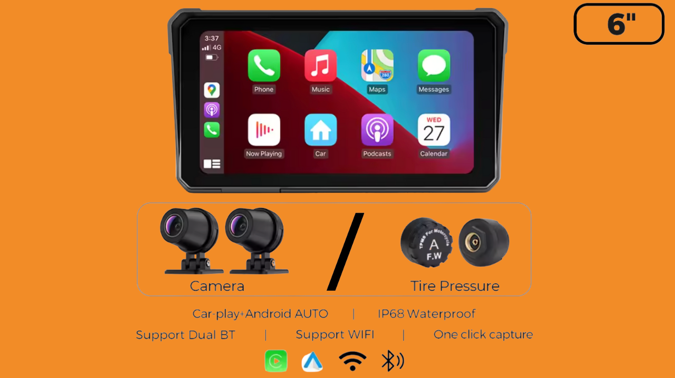 Autokope™ GPS Moto 5’’ CarPlay