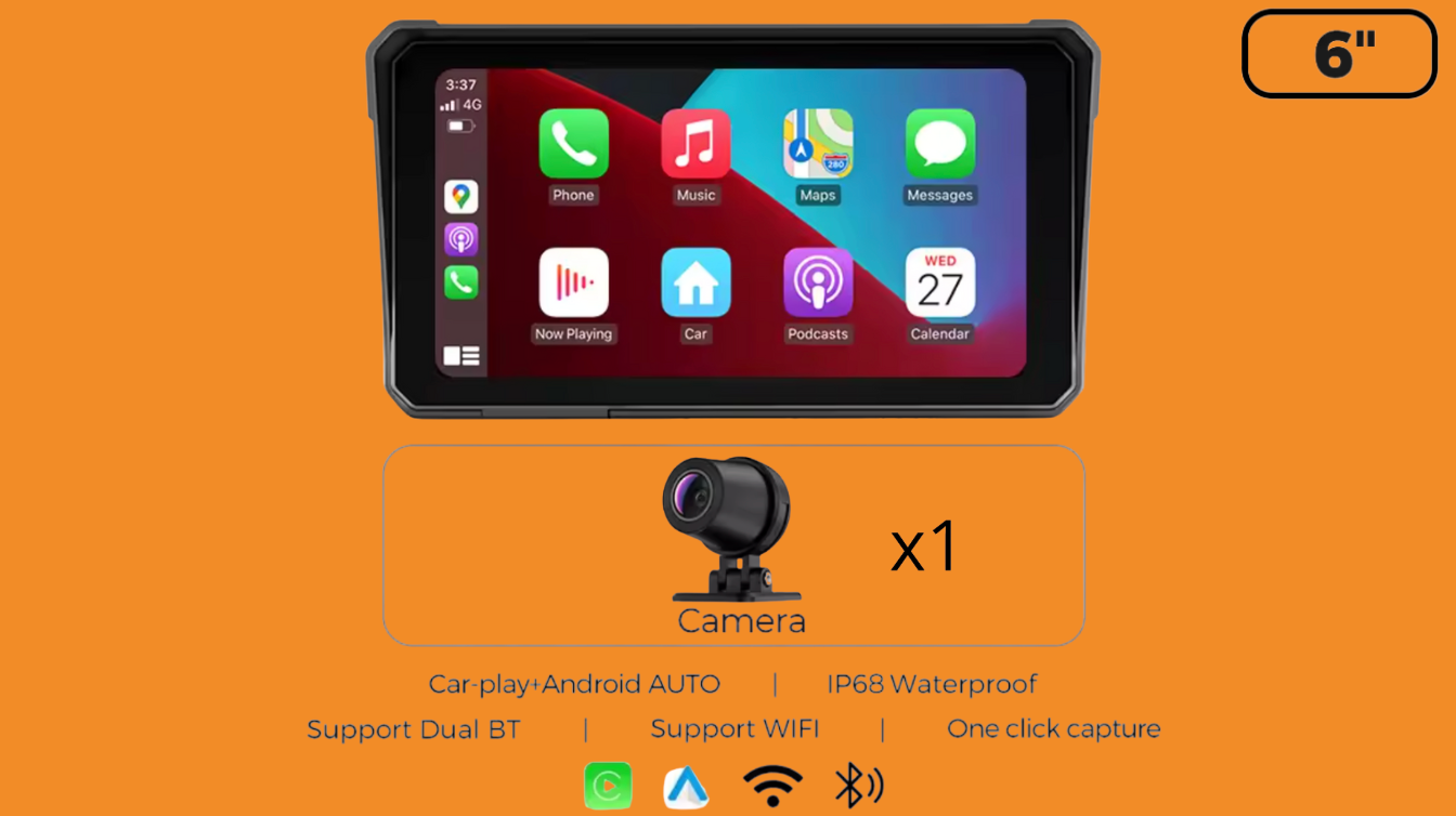 Autokope™ GPS Moto 5’’ CarPlay